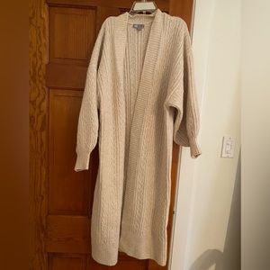 Asos cable knit long cardigan
